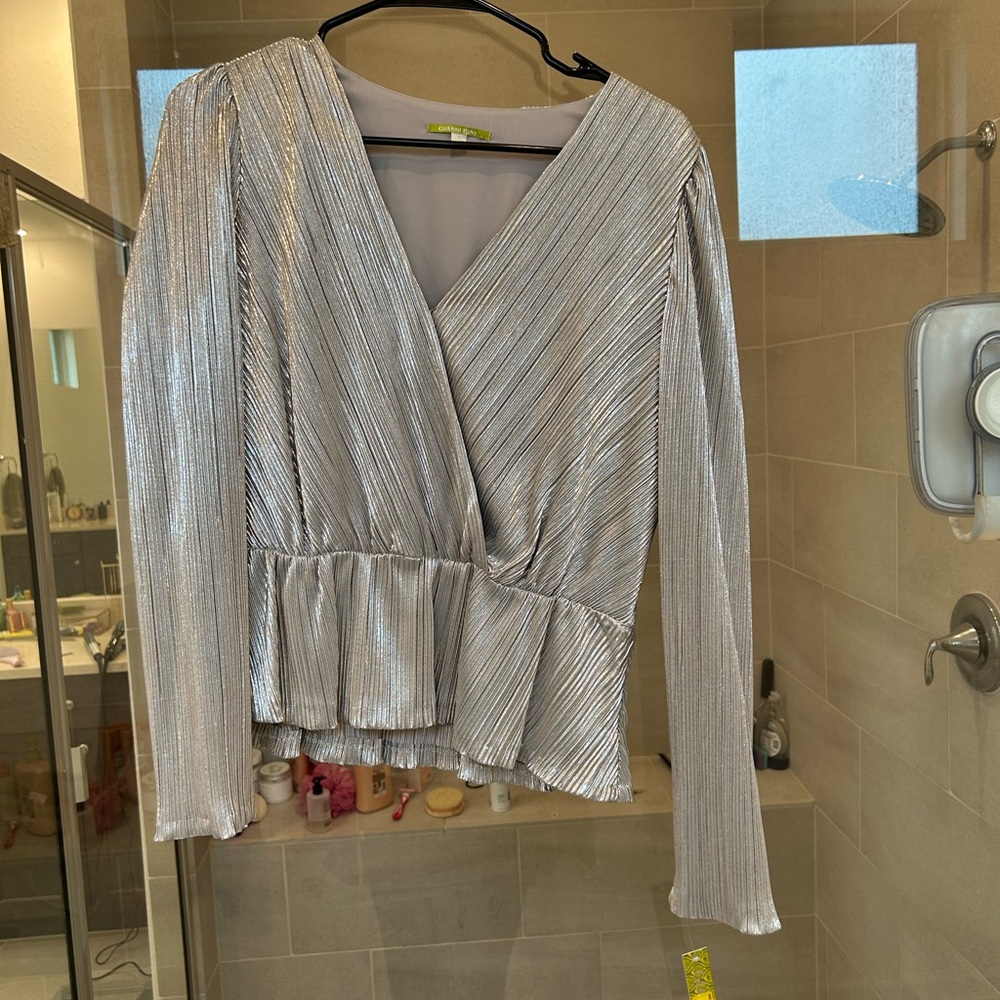 Silver blouse